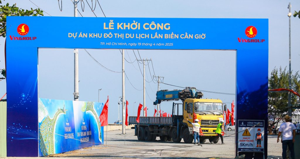 khởi công dự án khu đô thị du lịch lấn biển Cần Giờ